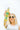 girl holding rubber ducky sunscreen spray in the air for sensitive skin