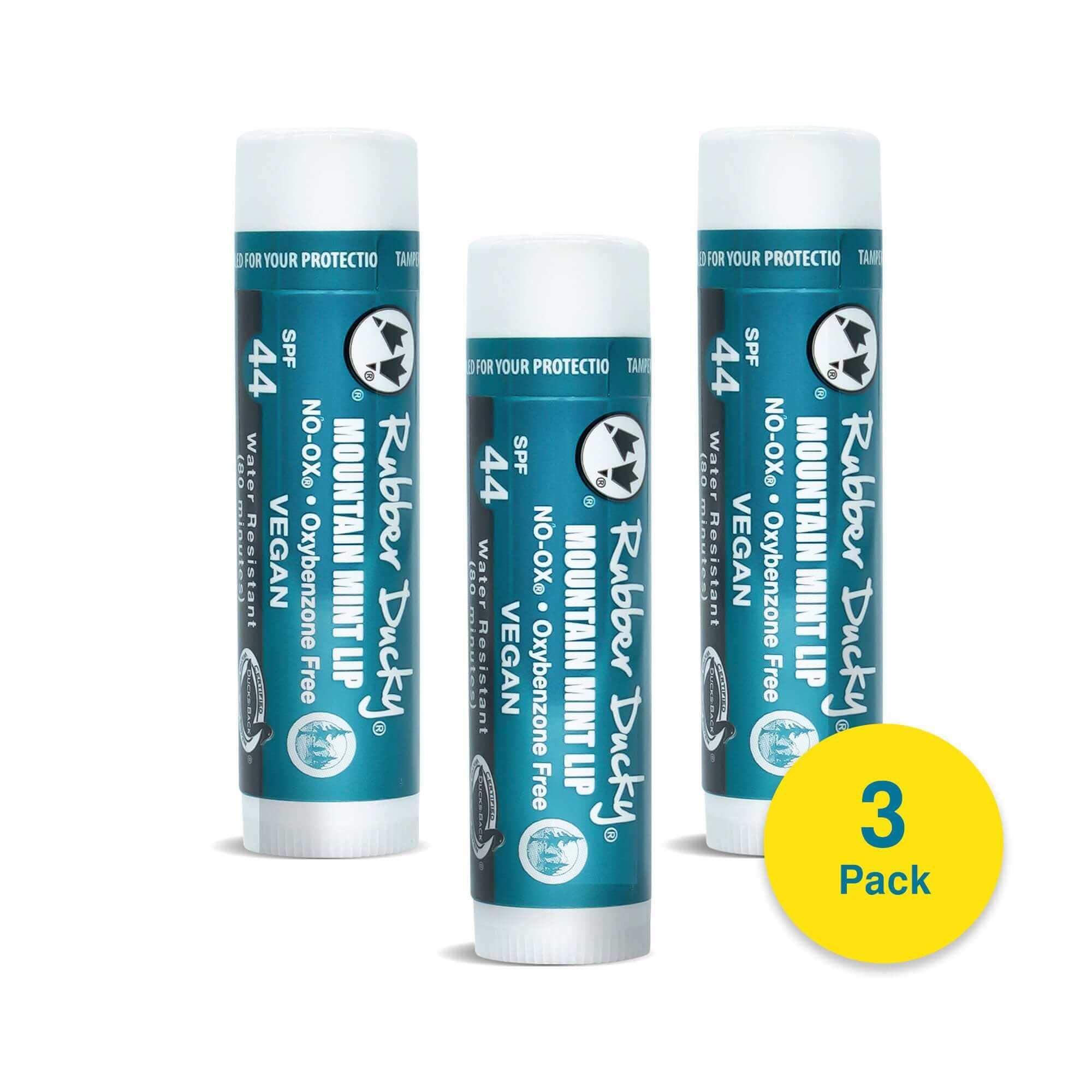 Mountain Mint SPF 44 Lip Balm Sunscreen Rubber Ducky